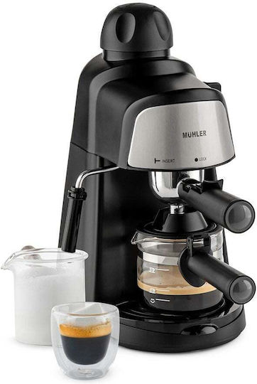 Muhler Mașină de Espresso 800W Presiune 3.5bar Neagră MCM-33