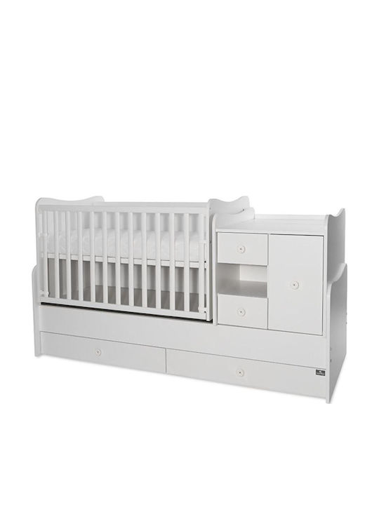 Lorelli Convertible Baby Crib Minimax White for Mattress 60x120cm