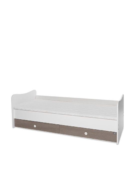 Lorelli Convertible Baby Crib Minimax White with Mattress 60x120cm