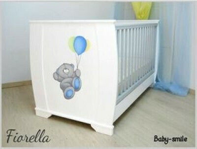 Baby Smile Babybett Fiorella Weiß & Grau