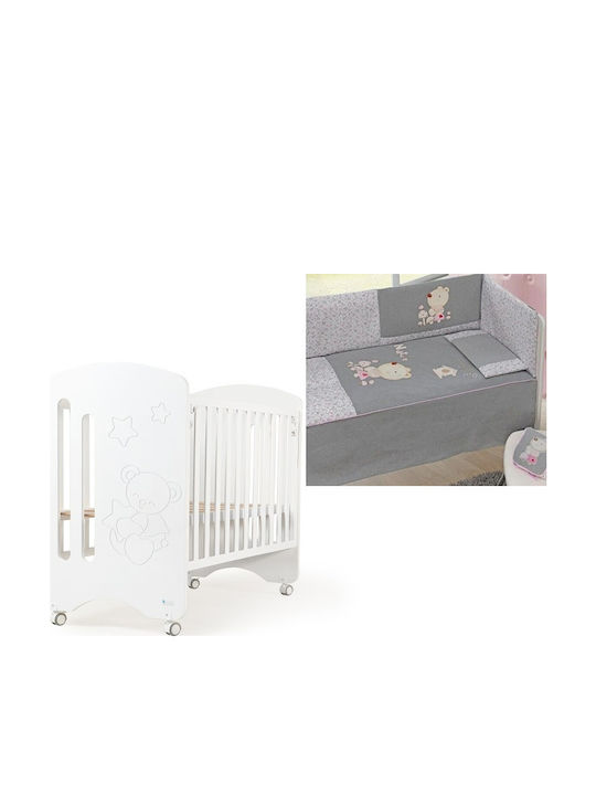 Interbaby Babybett Nature Rosa für Matratze 60x120cm