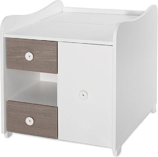 Lorelli Πολυμορφική Κούνια Minimax White/Coffee με Συρτάρι