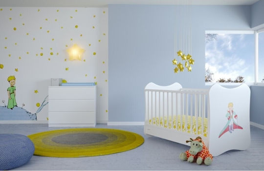Asterias Bebe Πολυμορφική Κούνια Απόλλων Λευκή