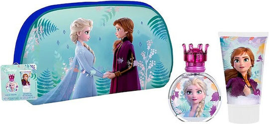 Frozen Kids Eau de Toilette Set With Shower Gel 100ml & Bag 50ml