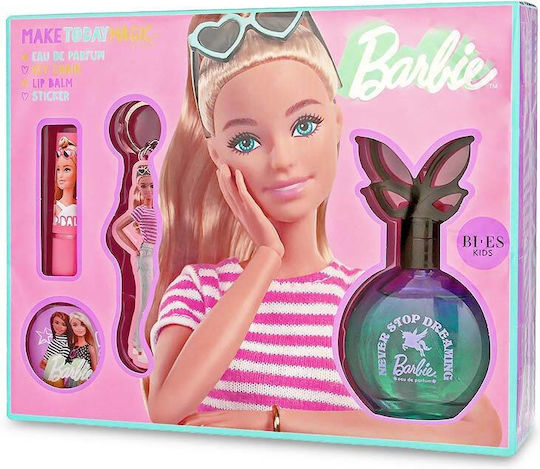 Bi-es Παιδικό Σετ Eau de Parfum Gift Set Barbie 50ml με Eau De Parfum 50ml & Lip Balm & Sticker & Keychain