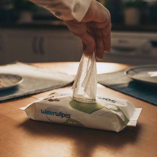 WaterWipes Hypoallergenic Baby Wipes 99.9% Water Alcohol-Free & Parabens Free 9x60pcs
