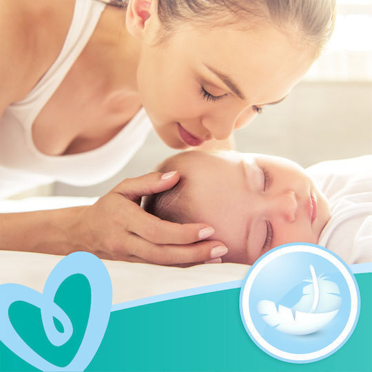 Pampers Sensitive Hipoalergenice Șervețele Umede Bebe Fără Parfum Alcool și Parabeni 52 Bucăți