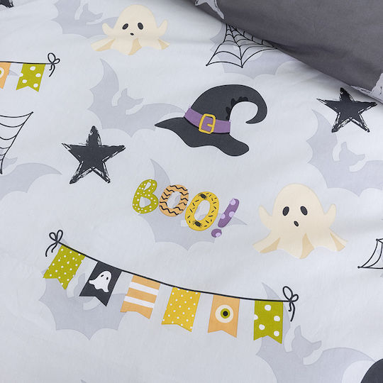 Nima Boo! Set Kids Duvet Cover Single with Pillowcase Cotton Multicolored 160x240cm