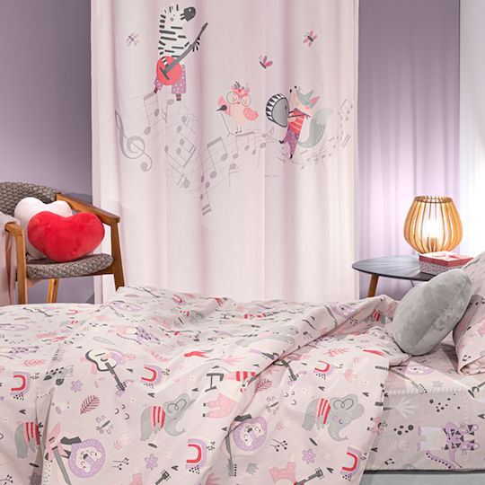 Saint Clair Set Kids Duvet Cover Single with Pillowcase Cotton Lilac 165x225cm
