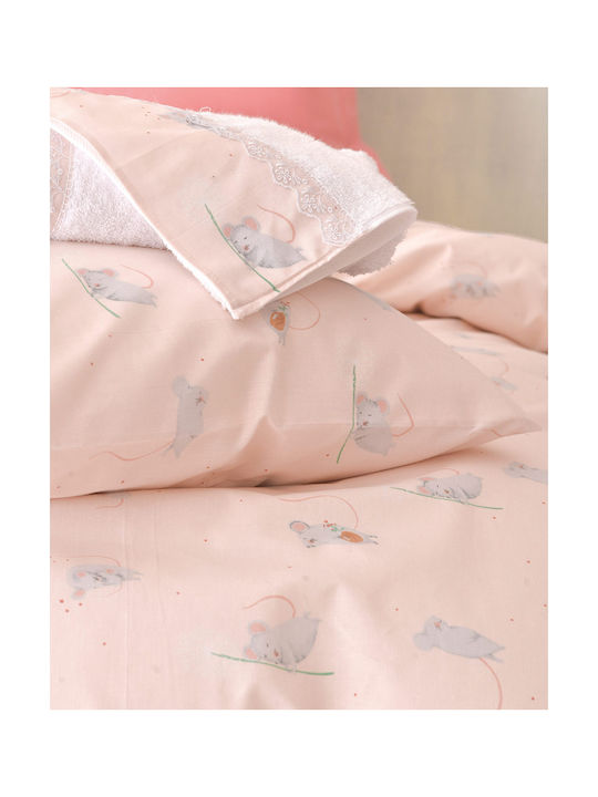 Rythmos Jerom Set Kids Duvet Cover Single with Pillowcase Cotton Somon 160x250cm