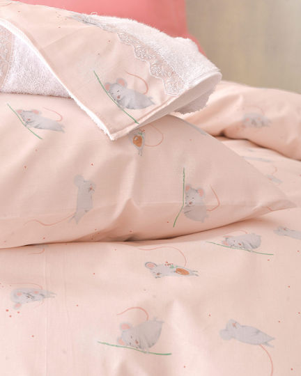 Rythmos Jerom Set Kids Duvet Cover Single with Pillowcase Cotton Somon 160x250cm