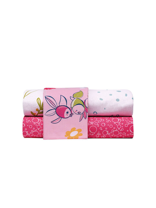 Kentia Pady Set Kids Duvet Cover Single with Pillowcase Cotton Multicolored 165x245cm