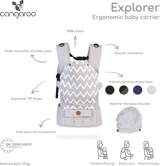 Cangaroo Baby Carrier Explorer Blue