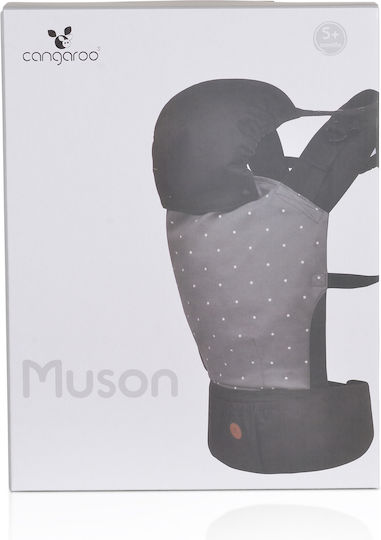 Cangaroo Backpack Carrier Muson Grey with Maximum Weight 15kg