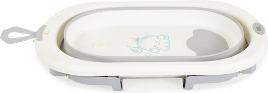 Cangaroo Faltbare Babybadewanne mit Thermometer Orange