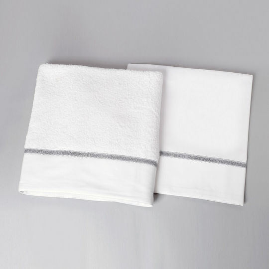 New Life Set Christening Oilcloths White 3 Pieces