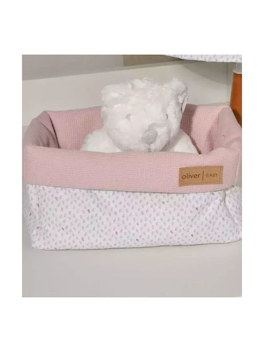 Baby Oliver Coș de Depozitare pentru Pepinieră Roz 1buc