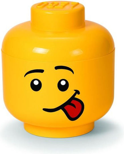 LEGO Children's Storage Box made of Plastic Head Yellow 24x24x27cm 1pcs