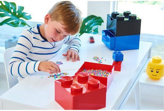 LEGO Kinder Aufbewahrungsbox aus Kunststoff Storage Desk Drawer Weiß 15x11.3x11.3cm 1Stück