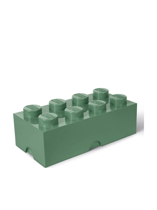 LEGO Children's Storage Box made of Plastic 8-Stud Green 50x25x17cm 1pcs