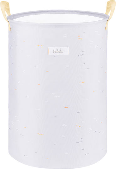 Kikka Boo Children's Storage Basket made of Fabric Seally Me White 50x35cm 1pcs