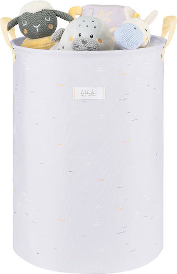 Kikka Boo Children's Storage Basket made of Fabric Seally Me White 50x35cm 1pcs