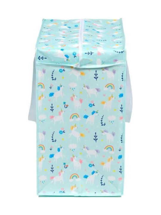 Puckator Children's Folding Storage Basket Turquoise 55x28x48cm 1pcs