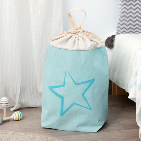 Kiokids Cutie de Depozitare Jucării pentru Copii din Țesătură Albastru deschis 48x20x43cm 1buc