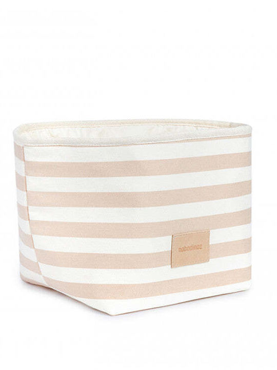 Nobodinoz Kinder Stoff-Aufbewahrungskorb St Germain Django Beiges 18x18x18cm
