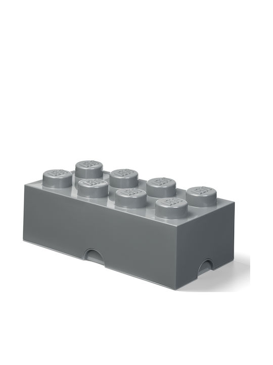 LEGO Children's Storage Box made of Plastic 8-Stud Gray 50x25x17cm 1pcs
