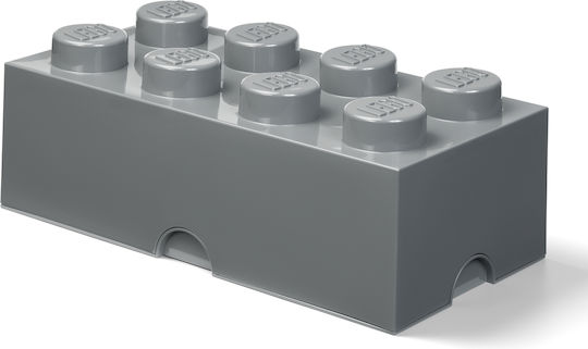 LEGO Παιδικό Κουτί Αποθήκευσης από Πλαστικό 8-Stud Γκρι 50x25x17cm