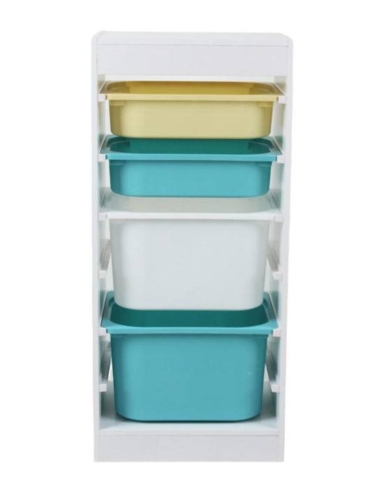 U-Grow Cutie de Depozitare Jucării pentru Copii din Plastic Multicolor 40.8x30x90.3cm 1buc