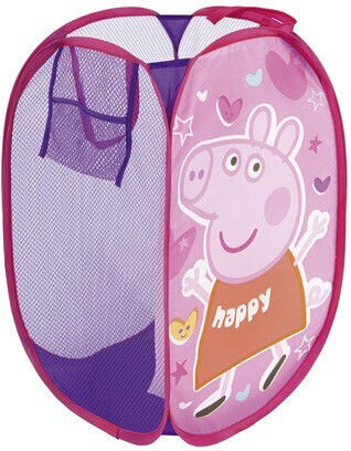 Arditex Children's Folding Laundry Basket made of Fabric Pink 36x36x58cm 1pcs