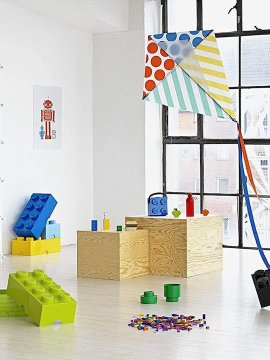 LEGO Детска кутия за съхранение от пластмаса 4-Stud Черен 25x25x18см 1бр 5005020