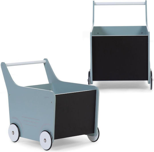 Childhome din Lemn Wooden Stroller Verde 49x34x43cm 1buc