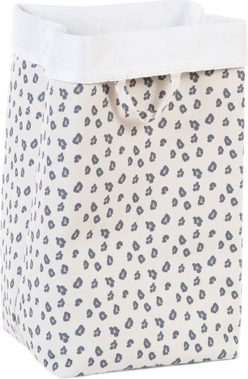 Childhome Children's Storage Basket made of Fabric Leopard White 32x32x60cm 1pcs