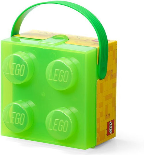 LEGO Kinder Aufbewahrungsbox aus Kunststoff Grün 16x16x11cm 1Stück