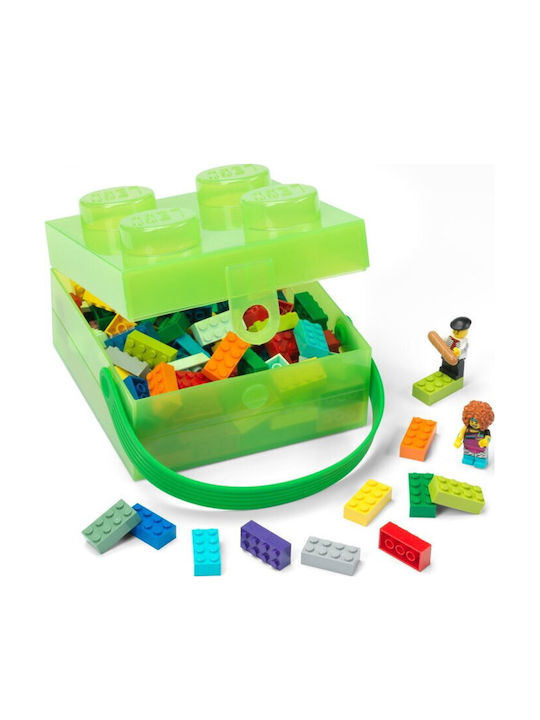 LEGO Παιδικό Κουτί Αποθήκευσης από Πλαστικό Πράσινο 16x16x11cm