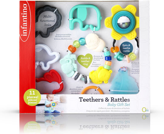 Infantino Teething Rattle made of Plastic for 0 m+ 5pcs