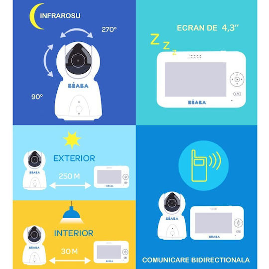 Beaba Zen Plus Ασύρματη Ενδοεπικοινωνία Μωρού με Αμφίδρομη Επικοινωνία & Νανουρίσματα