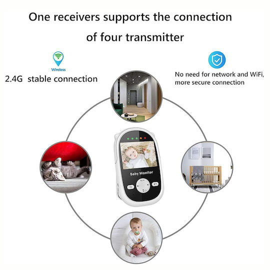 Bebe Stars Baby Monitor , Two-way Communication & Lullabies