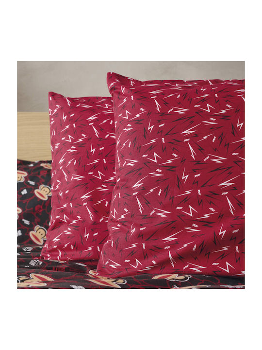 Kentia Paul Frank 51a Set Детски калъфи за възглавници от 100% памук 50x70бр Red