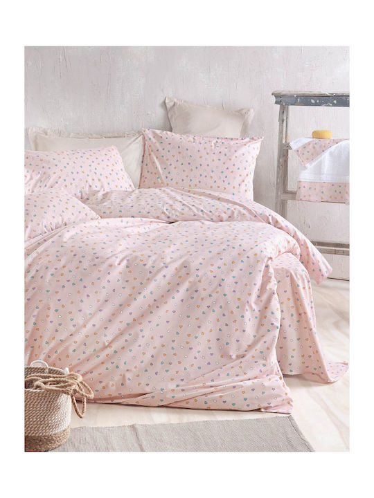 Rythmos Tiny Heart Kids Cotton Pillowcase 50x70cm Somon