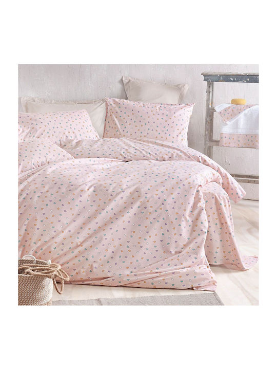 Rythmos Tiny Heart Kids Cotton Pillowcase 50x70cm Somon