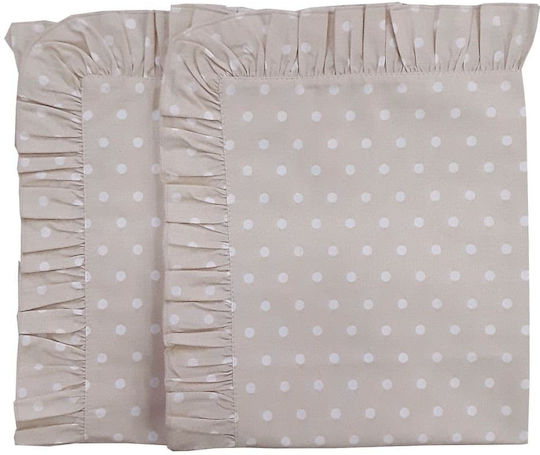 Beboulino Детски калъфи за възглавници от 100% памук 35x45бр Beige 703-0110-0012