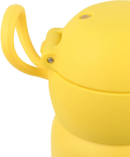 Estia Wonder Bottle Save the Aegean Kids Water Bottle Thermos Dragon Stainless Steel with Straw Non Spill Fortress Dragon 500ml
