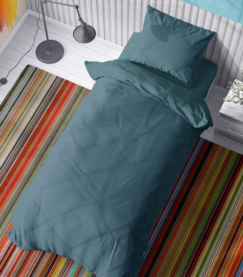 Dimcol Solid Față de pernă pentru copii din bumbac 100% 50x70cm Petrol