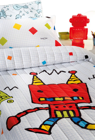 Saint Clair Robot Față de pernă pentru copii 50x70cm Colorată