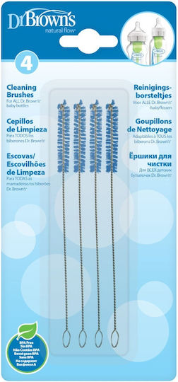 Dr. Brown's Cleaning Brush for Baby Bottles Blue 4pcs