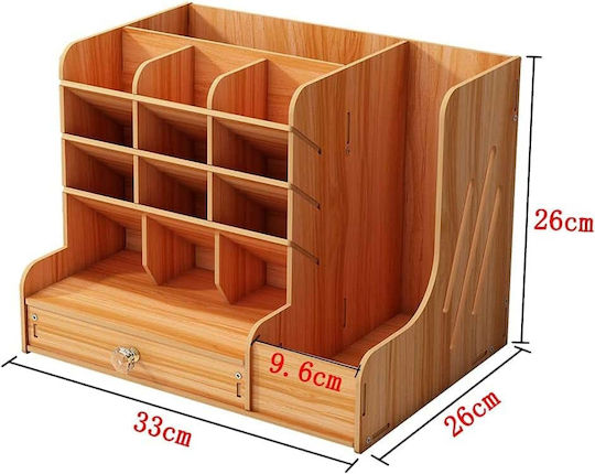 Wooden Desktop Drawer 26x26x33cm